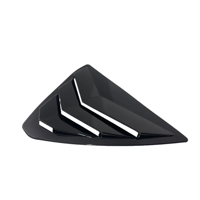 Mazda CX-5 Glossy Black Rear Side Window Shutters Louvers Trim (2017-2021)