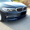 BMW 5 Series G30 M Sport Gloss Black Front Bumper Spoiler Lip (2017-2020)