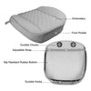 Gray Soft PU Leather Front Seat Pad Cover