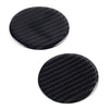 Ford Mustang 2 x Carbon Fiber Drink Holder Mats (2015-2019)