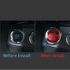 Toyota Tacoma Red Engine Start Stop Switch Button Cover Trim Decor (2016–2023)