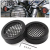 Harley Sportster 60mm Black Metal Turn Signal Lights Covers