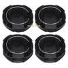 Polaris Ranger Crew SP 570 4 x Front & Rear Matte Black Rim Caps (2022–2025)