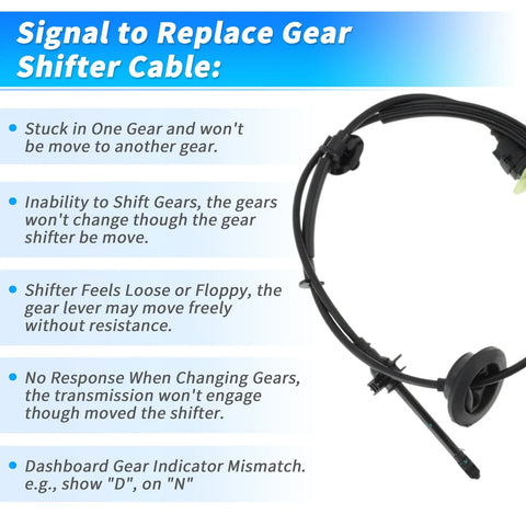Ford F250 F350 F450 F550 Auto Trans Gear Shifter Cable (2011-2016)