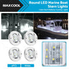 Boat 4 x LED Round Marine Boat Cabin Deck Courtesy Lights (N/A)