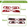 Honda Accord (2023-2025) 4 x Red ABS Interior Door Handle Bowl Cover Trim
