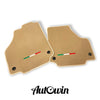Ferrari F8 Tributo (2019-2023) - AutoWin Brand Beige Floor Mats