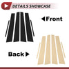 Lexus ES 6 Pcs Black Door Pillar Window Trim (2013-2018)