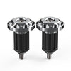 Motor Grey Dirt Bike 7/8'' CNC Handlebar Grips & End Cap Plugs
