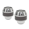 Make & Model 2 x Silver Motorcycle Front Fork Frame Sliders