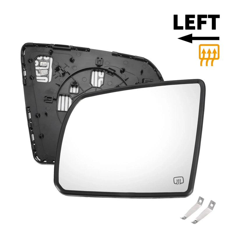 Toyota Tundra Left White Mirror Glass w/ Back Heated