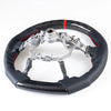 Toyota Land Cruiser Prado Carbon Flat Bottom Leather Steering Wheel (2003-2009)