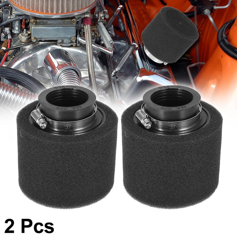 150cc Engine 2pcs 38mm Straight Air Filter Cleaner Black