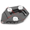 HONDA CBR600RR 2007-2015 Black Kickstand Side Stand Pad Extension