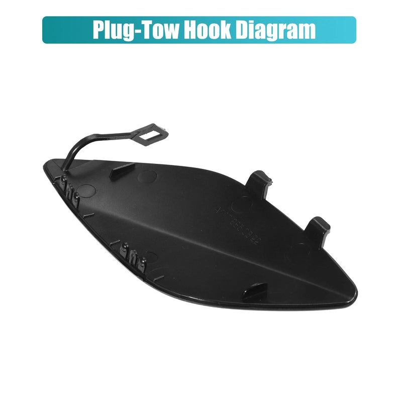 Mercedes-Benz CLA-Class (2014-2023) Black Front Bumper Tow Hook Cover