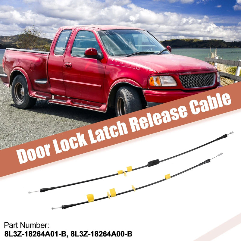 Ford F150 2 x Rear Upper Door Latch Release Cables (2004-2008)