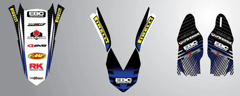 2014-2016 Yamaha YZF 250 Trim Stickers Decals ( Forks, Fenders)