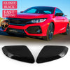 Honda 10th Civic L+R Gloss Black Rearview Side Mirror Cover Caps (2016-2021)