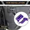 Jeep Wrangler JL JLU (2018-2024) - Purple Rear Door Latch Lock Cover Trim