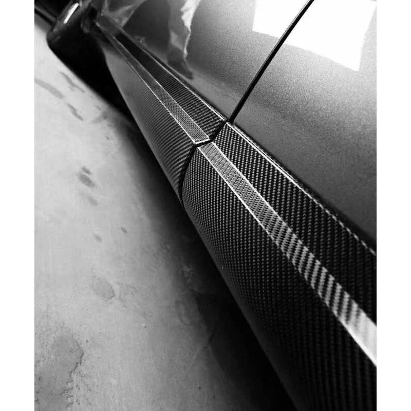 Maserati Levante 18-22 Carbon Fiber Door Side Skirt Body Guard Molding Trim