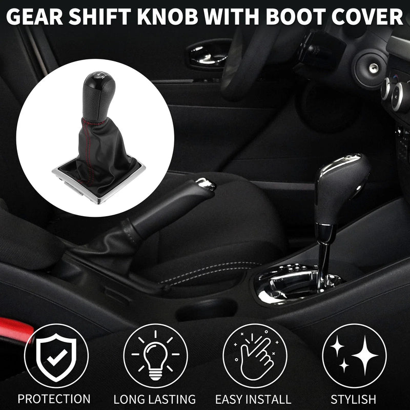Ford Focus 5 Speed Manual Gear Shift Knob & Cover (2004-2008)
