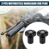 Make Model 2 x Handlebar End Plug Aluminum Alloy 18-20mm 32mm OD Black