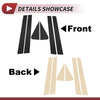 Ford Escape 6 Pcs Black Door Pillar Window Trim (2008-2012)