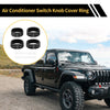 Jeep Gladiator JT (2018-2021) Black AC Headlight Switch Knob Cover Ring