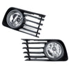 Toyota Prius 2 x Fog Light Lamps with Cover Bezel Trim (2004-2009)