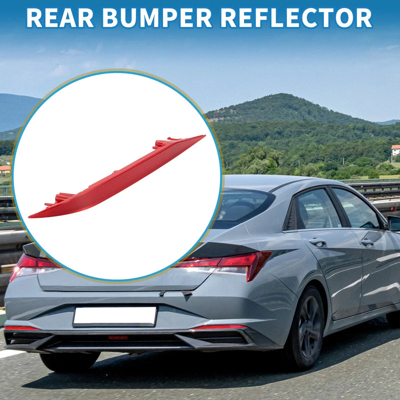Hyundai Elantra Sedan (2021-2023) Red Rear Left Bumper Reflector