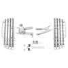 Harley Softail Deluxe Chrome Driver Footboard & Bracket (2018-2025)