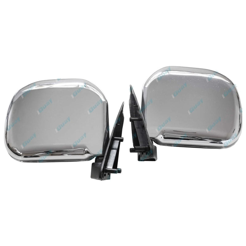Toyota Hiace LH103 RZH103 / 113 / 125 89-05 LH+RH Chrome Manual Door Mirror Pair