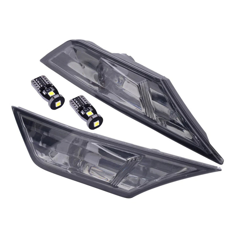 Honda Civic Smoked Lens Fender Side Marker Light  T10 LED Bulbs (2006-2011)