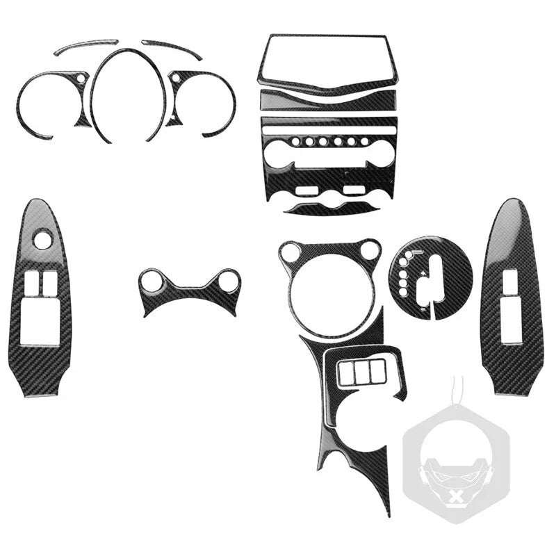 Nissan 370Z Z34 2009+ Real Carbon Fiber Full Set Interior Cover Trim Kit Fit