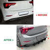 VW Polo MK6.5 Shark Fin Diffuser Lip Cover (2022-2024)