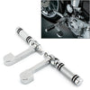 Harley Sportster XL 883 1200 Chrome Stirrup Heel Foot Rest Pegs (2004-2023)