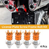Universal Motorcycle License Plate Screws Cover / M6 40mm 4Pcs