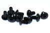 Motorcycle 10 Pack / m6 x 12mm Black Anodised Aluminium Fairing Bolts