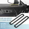Ford Mustang Carbon Fiber Side Air Outlet Stickers (2015-2020)