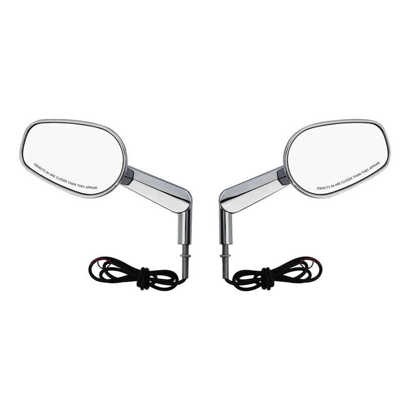 Harley VRSCF VRod Rearview Mirrors LED Turn Signals (2009 - 2017)