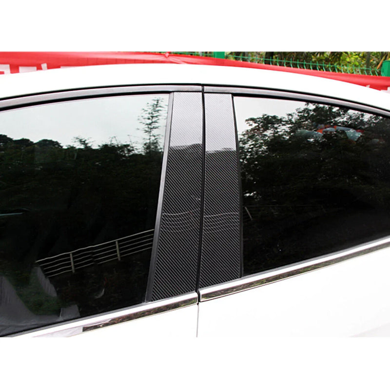 Honda Civic Carbon Fiber Window B Pillar Post Covers (2006-2011)