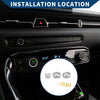 Toyota Supra (2018-2022) Silver Tone AC Radio Switch Knob Cover Ring