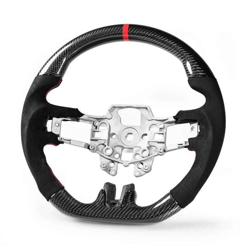 Ford Mustang EcoBoost 15-17 Steering Wheel Carbon Fiber Suede