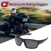 Motorcycle 1 Pcs Motorcycle Riding Goggles Gray Lens Black Frame Sunglasses
