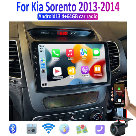 Kia Sorento 9'' Wireless CarPlay Android Auto Head Unit (2013-2014)