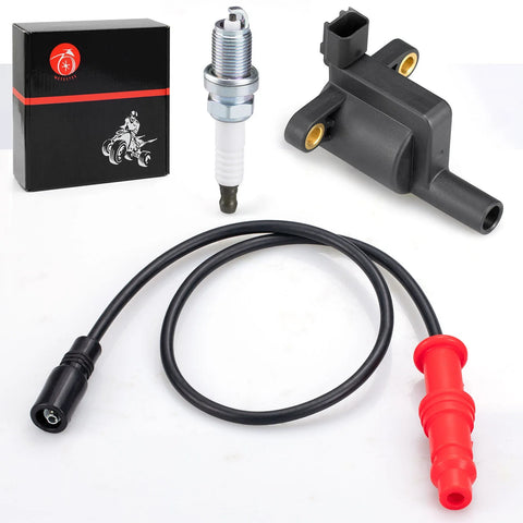 Polaris Ranger 500 Ignition coil w/Wire Cap & Spark plug (2008–2013)
