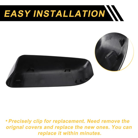Ford F-150 Gloss Black Left Right Rearview Mirror Covers (2009-2014)