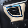 Toyota Corolla Blue Console L&R Air Outlet Vent Cover Trim (2014-2017)