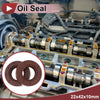 Oil Seal 22x42x10mm Rotary Shaft Seal FKM Rubber Brown 2 x Pcs