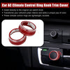 Toyota RAV4 2 x Red AC Climate Control Ring Knob Trim Cover (2019–2021)